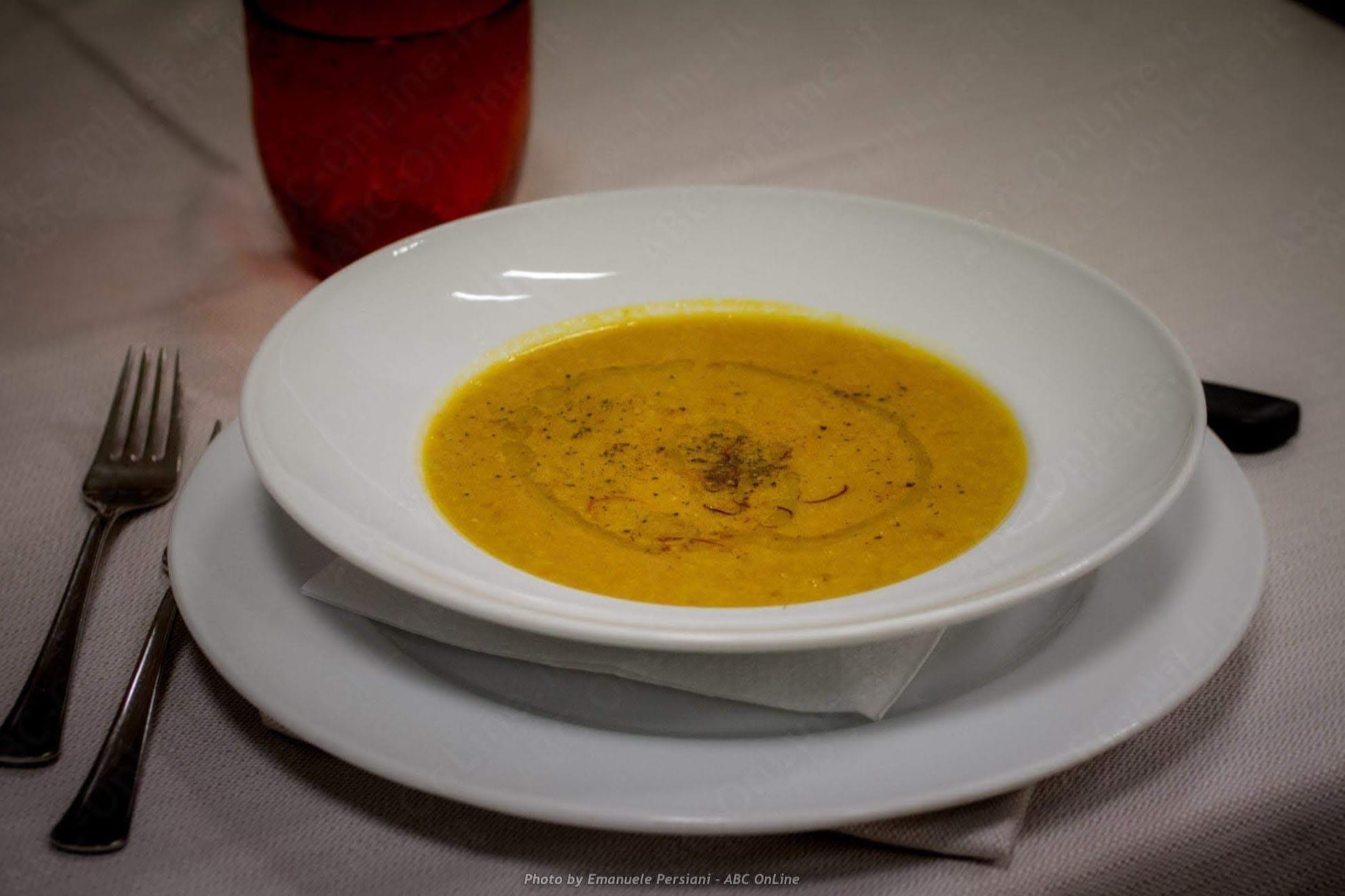 piatto zuppa zafferano di cascia